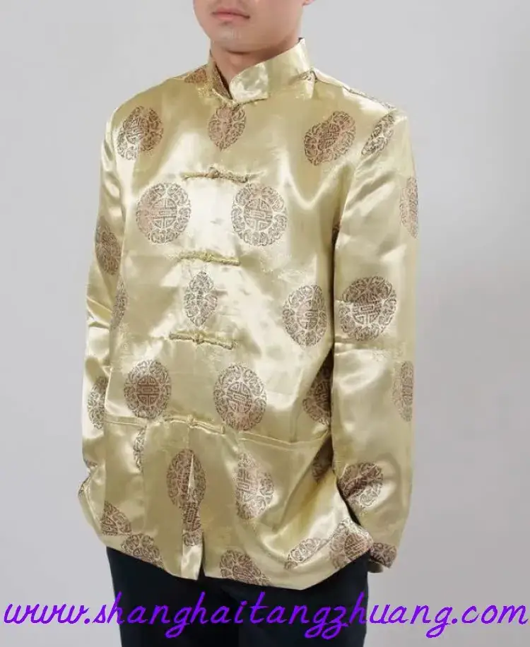 Men's Red Traditional Tang Suit Long Sleeve Ethnic Festive Wear - Image 5