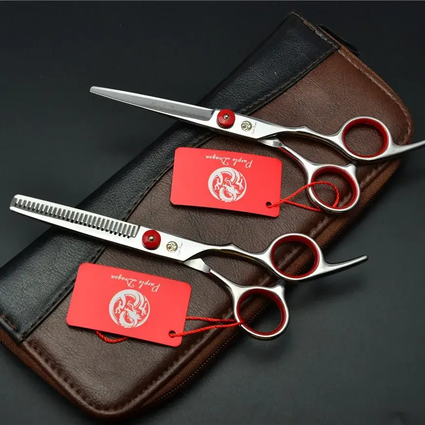 Zilong Red Screw Hair Scissors 6.0 Inch Salon Use - Image 3