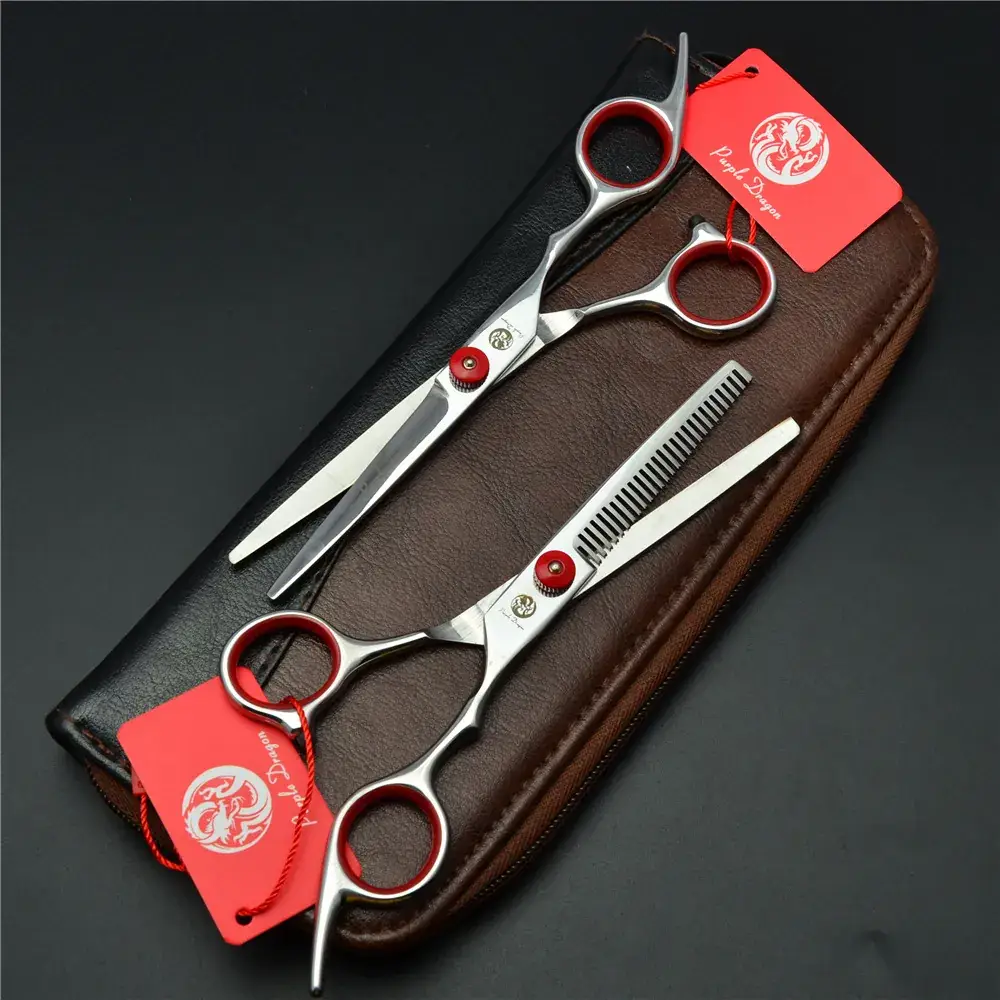Zilong Red Screw Hair Scissors 6.0 Inch Salon Use - Image 5