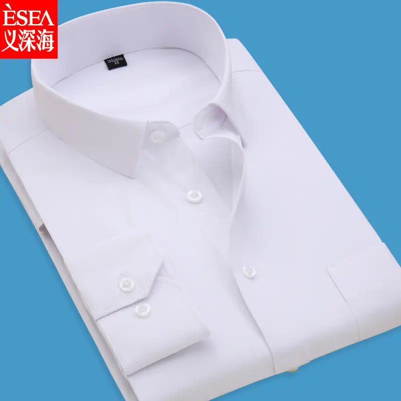 Black Slim Fit Long Sleeve Shirt for Men - Image 20
