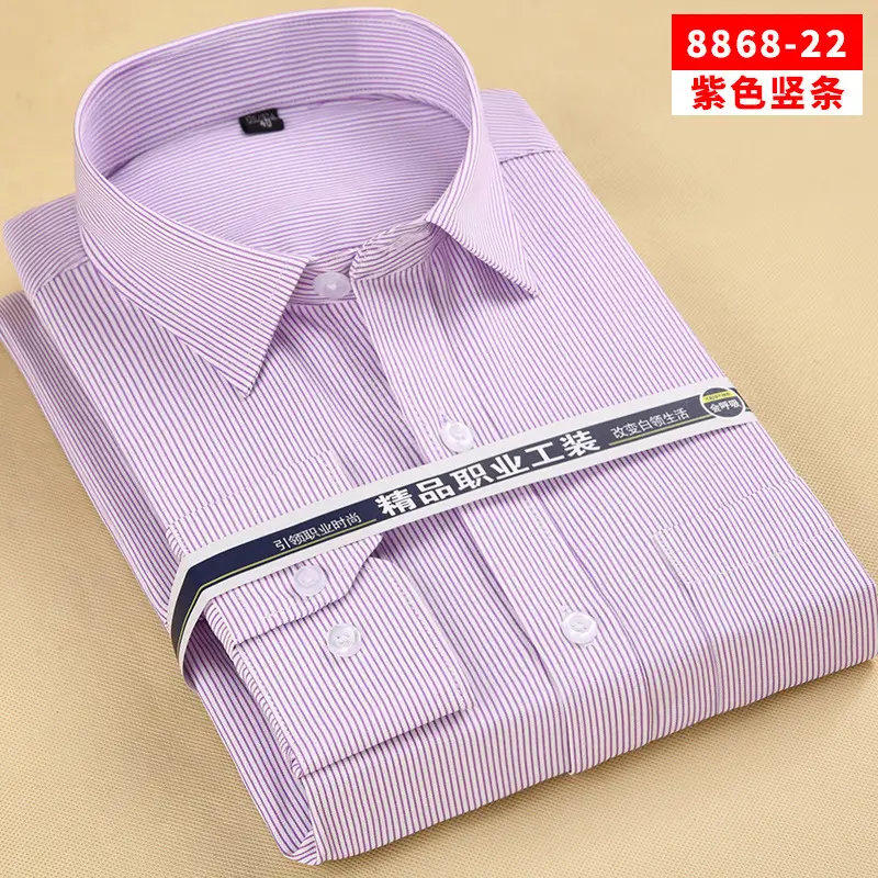 Black Slim Fit Long Sleeve Shirt for Men - Image 11