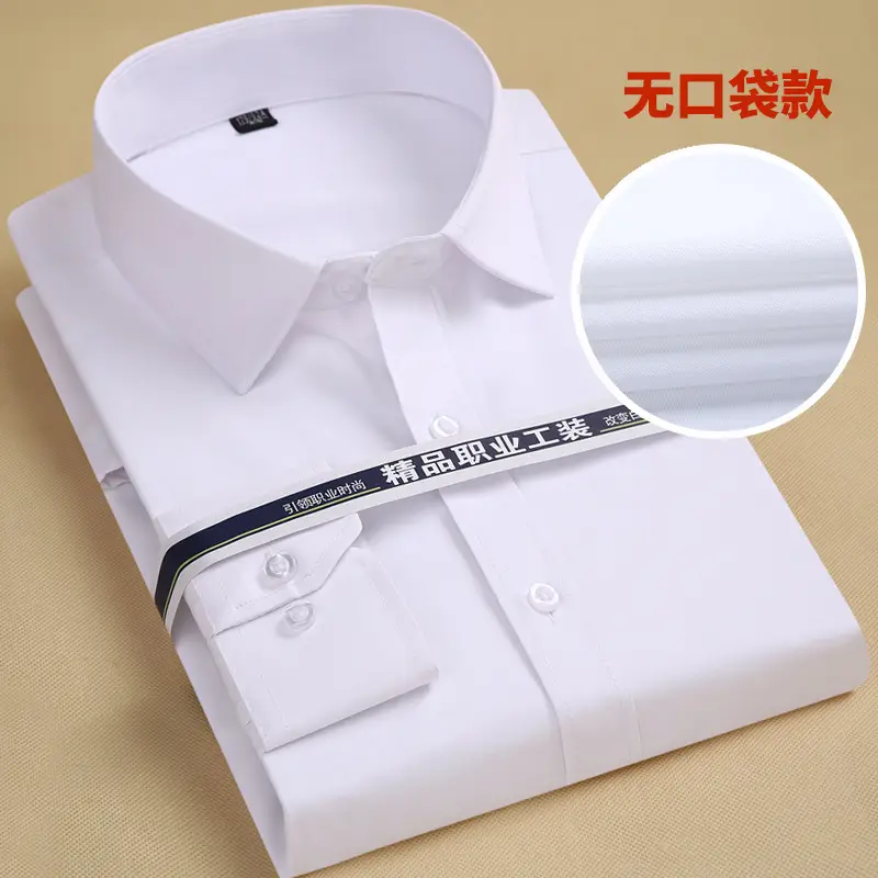 Black Slim Fit Long Sleeve Shirt for Men - Image 14