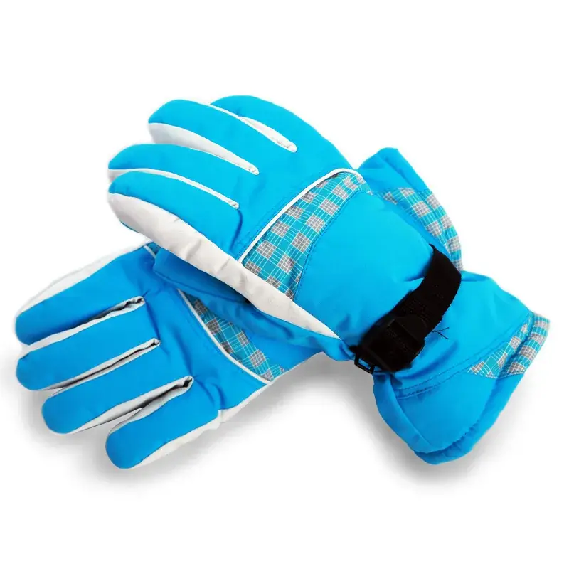Factory Outdoor Skiing Gloves Pink Patterned Winter Warm Non-Slip - Image 8