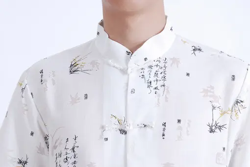 Chinese Tang Suit Cotton Linen Summer Autumn Men Top — feature 13