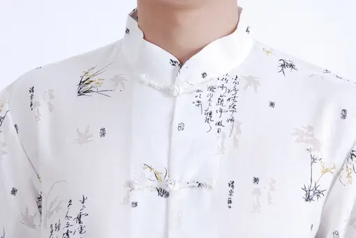 Chinese Tang Suit Cotton Linen Summer Autumn Men Top — feature 7