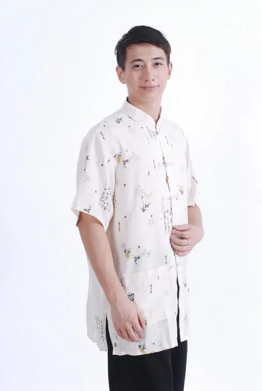 Chinese Tang Suit Cotton Linen Summer Autumn Men Top — feature 9