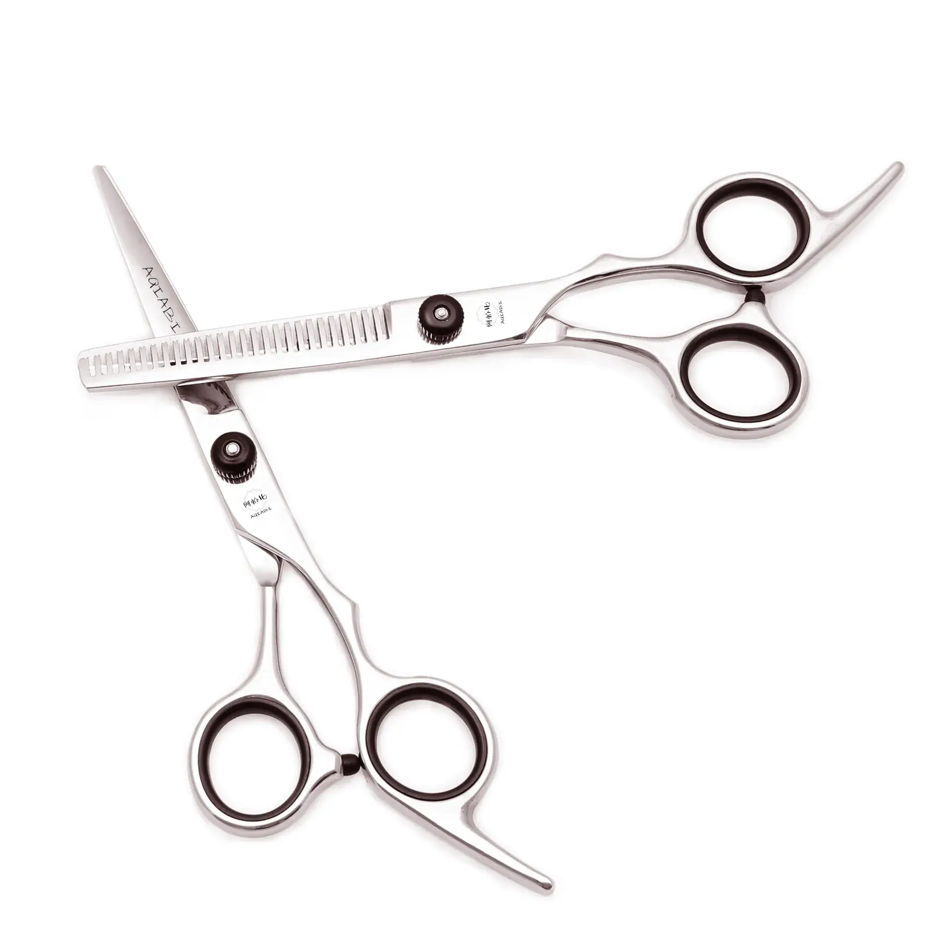 Zilong 6.0 Inch Flat Cut Hair Scissors Black - Image 5