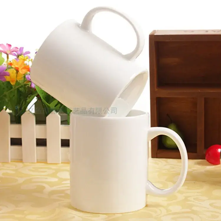 White Thermal Transfer Mug with Handle - Image 5
