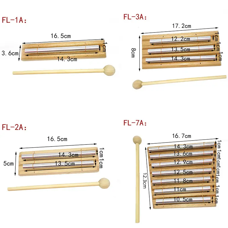 Cross-Border Dropshipping Beech Wood Wind Chime Percussion 12357 Sound Healing Musical Instrument Meditation Energy - Image 7