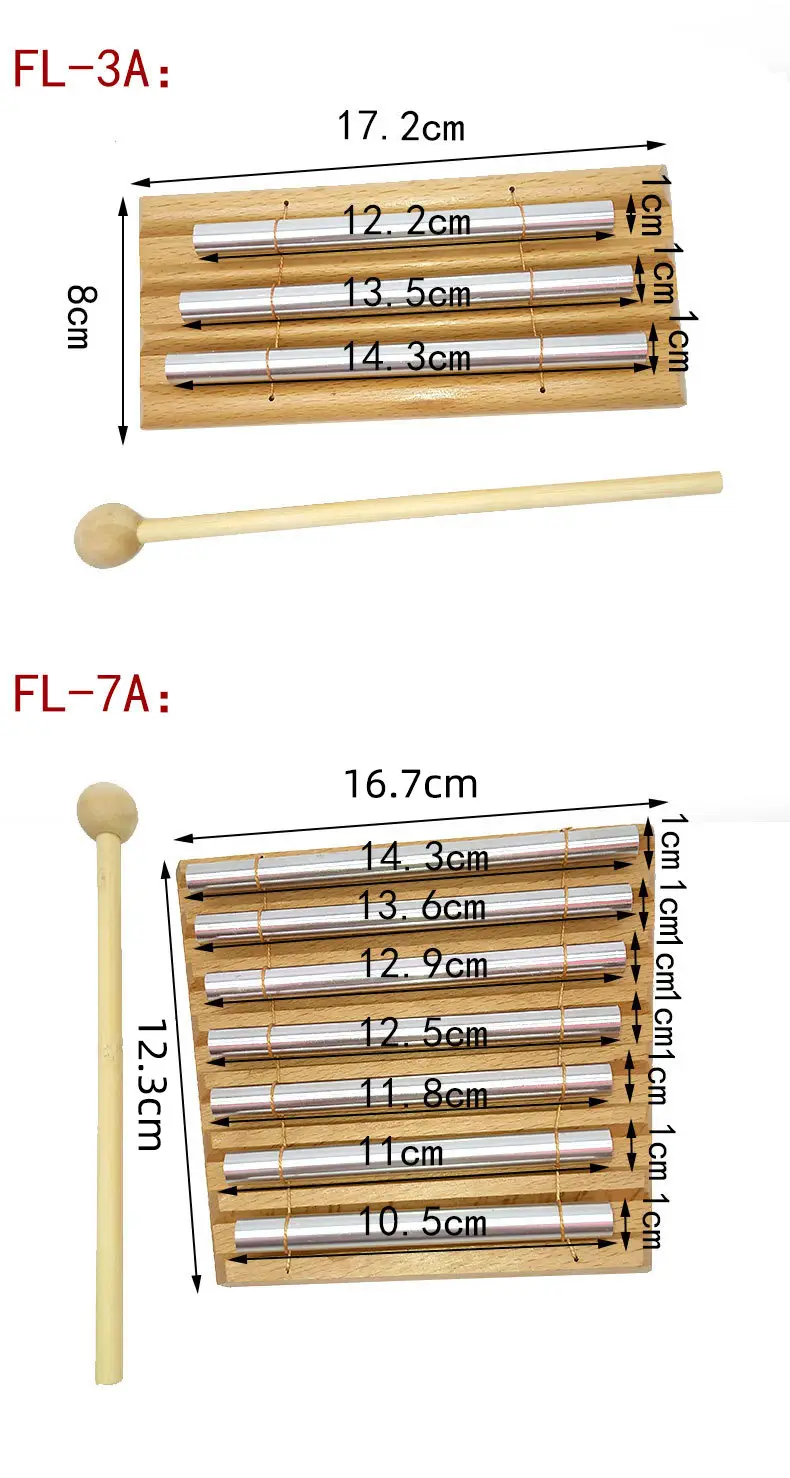 Cross-Border Dropshipping Beech Wood Wind Chime Percussion 12357 Sound Healing Musical Instrument Meditation Energy — feature 5