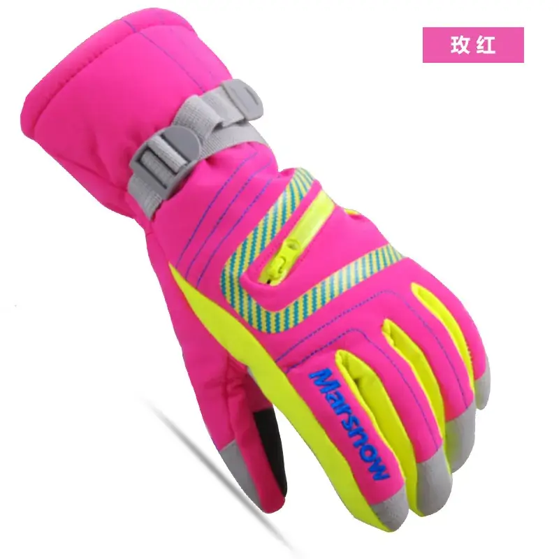 Winter Ski Gloves Thickened Full Finger Waterproof Windproof - Image 2