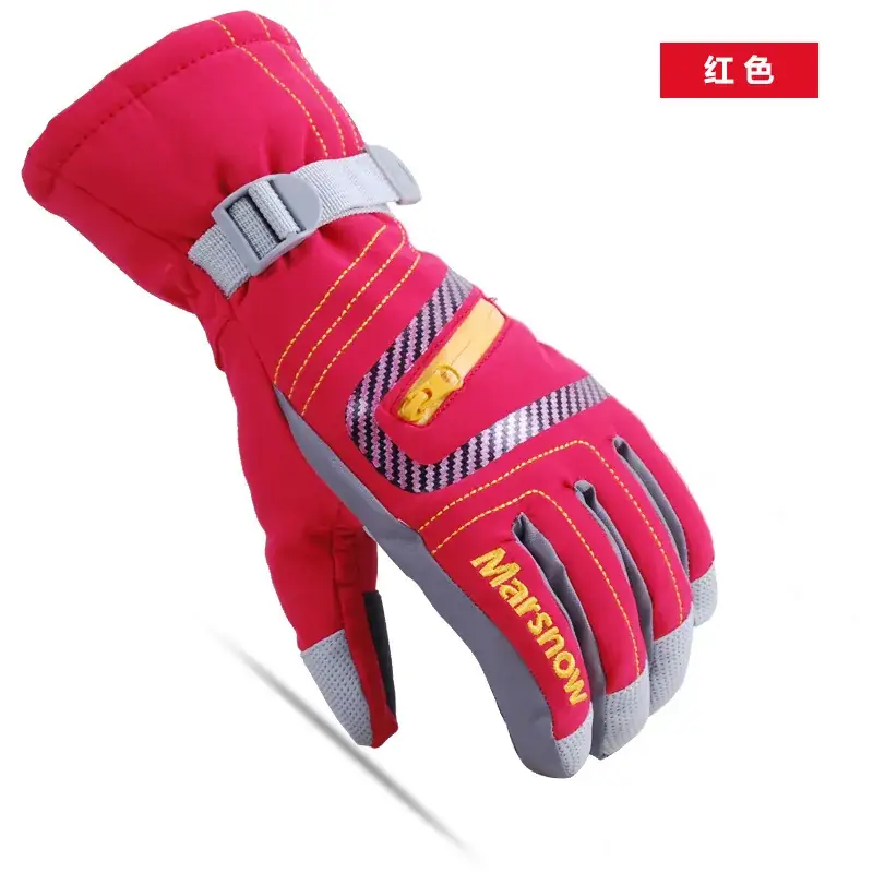 Winter Ski Gloves Thickened Full Finger Waterproof Windproof - Image 3