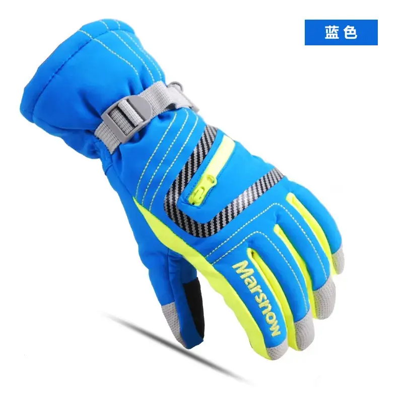 Winter Ski Gloves Thickened Full Finger Waterproof Windproof - Image 4