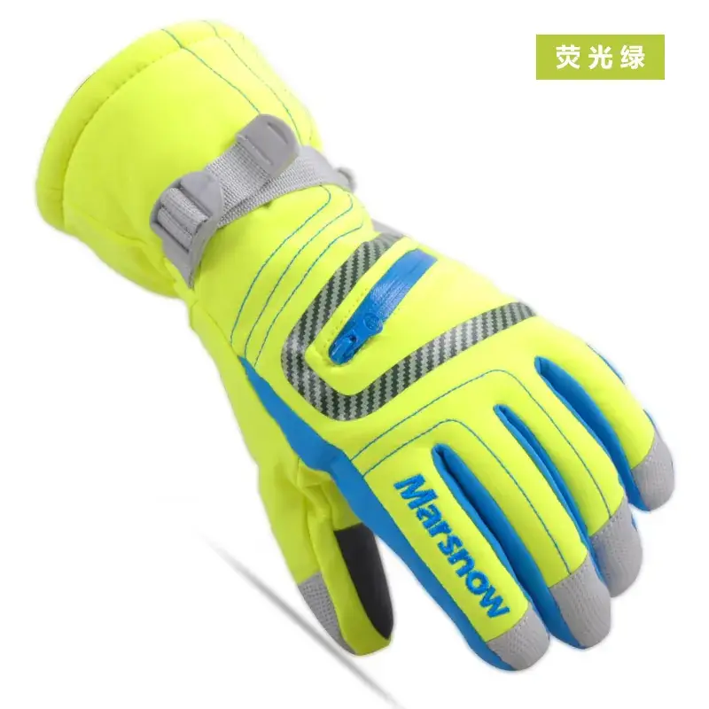 Winter Ski Gloves Thickened Full Finger Waterproof Windproof - Image 5