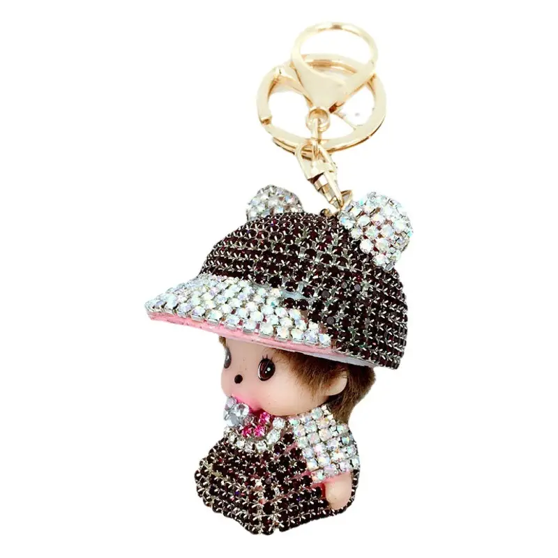 Cute Duckbill Hat Doll Keychain for Women