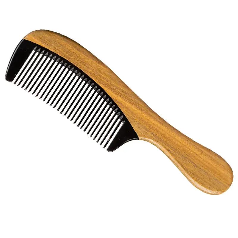 Natural Green Corner Comb for Hairdressing and Daily Use - Image 5