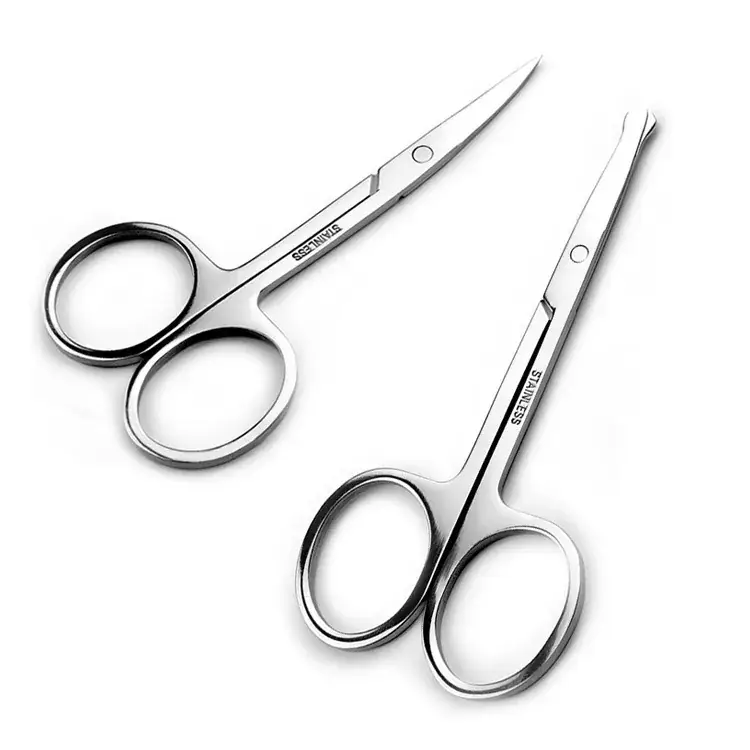 Stainless Steel Pointed Scissors for Makeup & Eyebrows - Image 2
