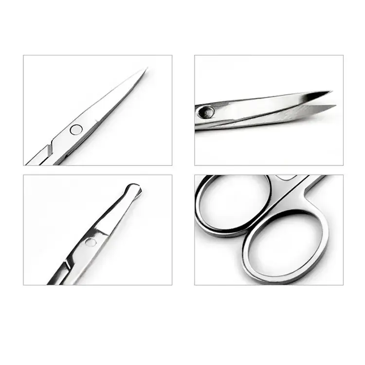 Stainless Steel Pointed Scissors for Makeup & Eyebrows - Image 5