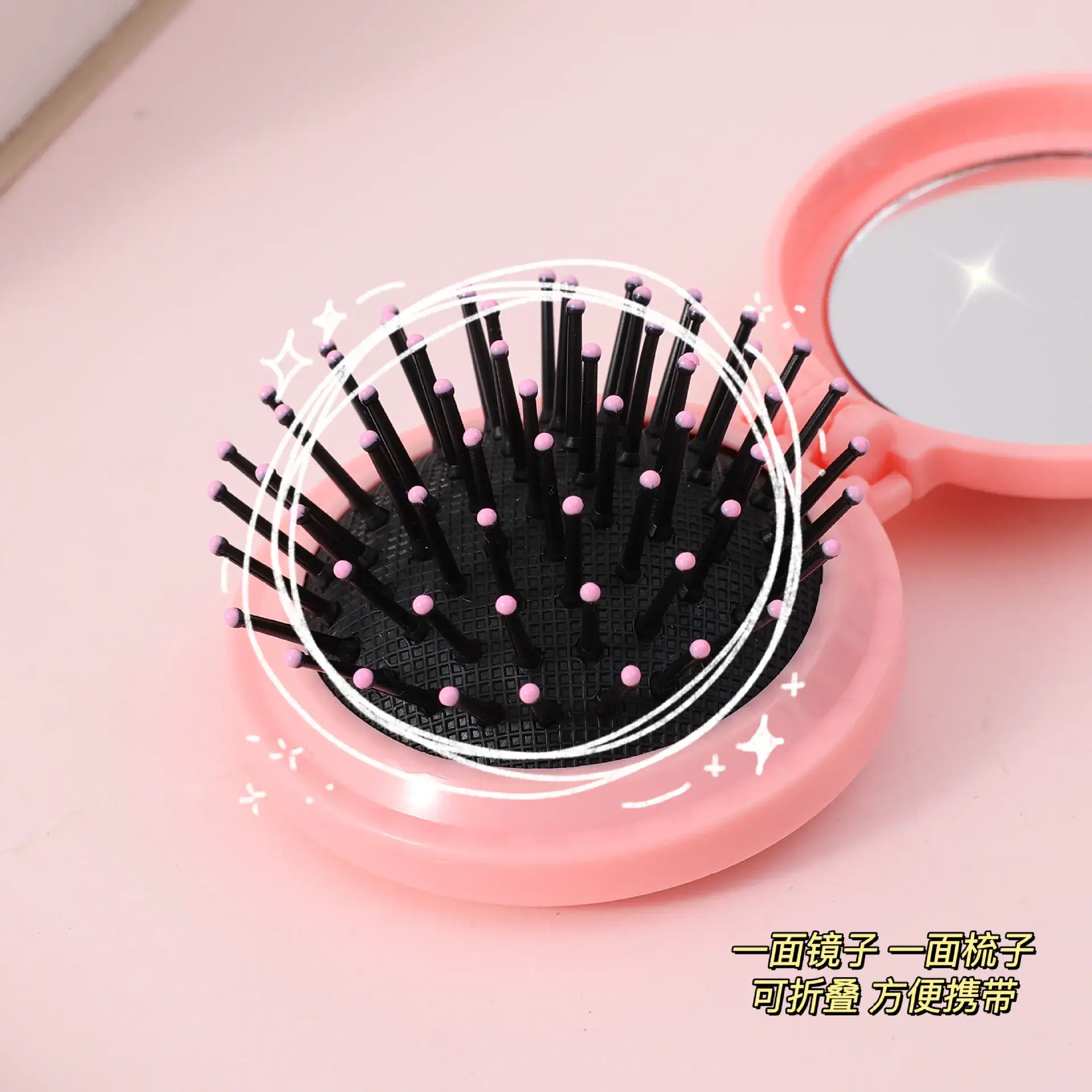 Doll Mini Hair Comb Mirror for Girls