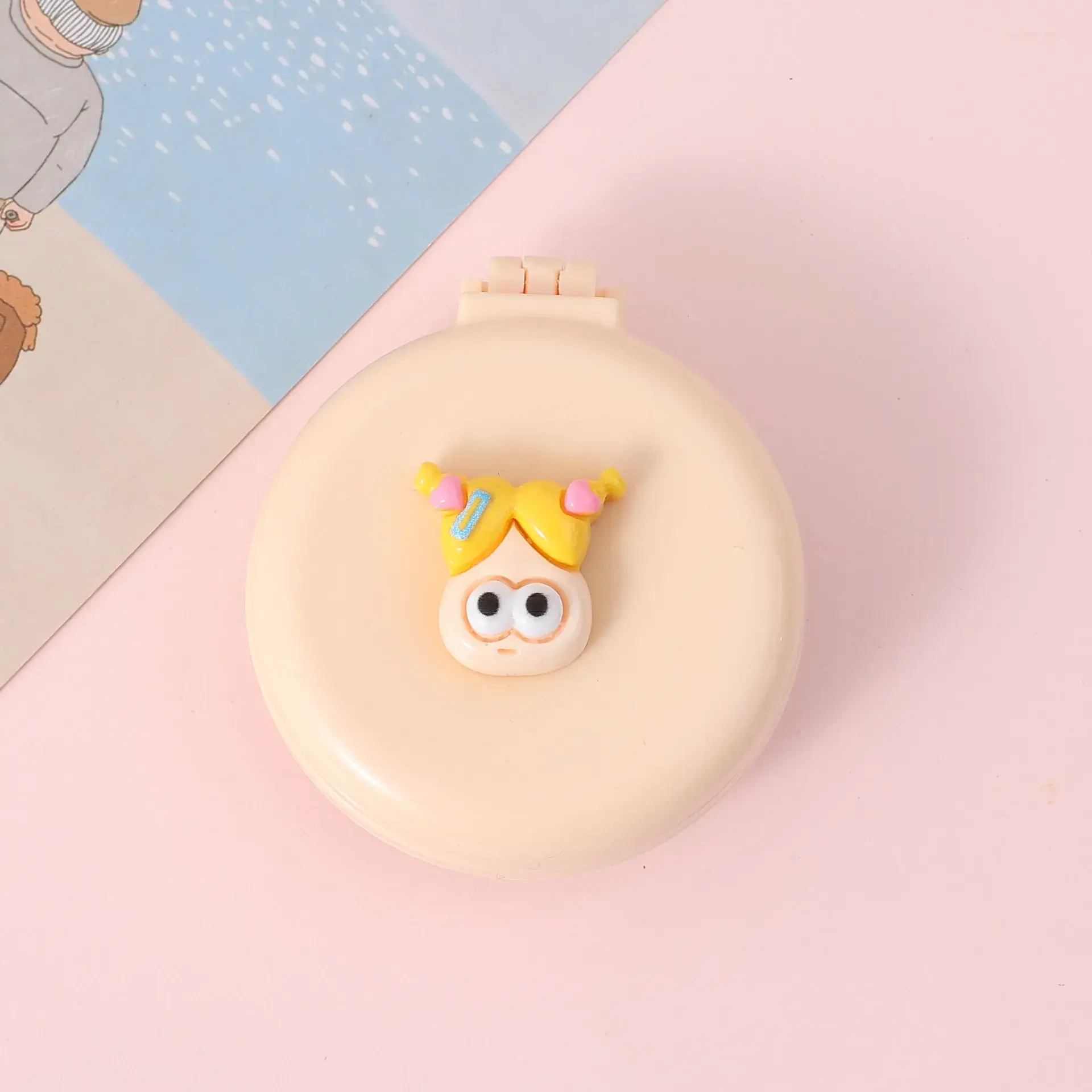 Doll Mini Hair Comb Mirror for Girls