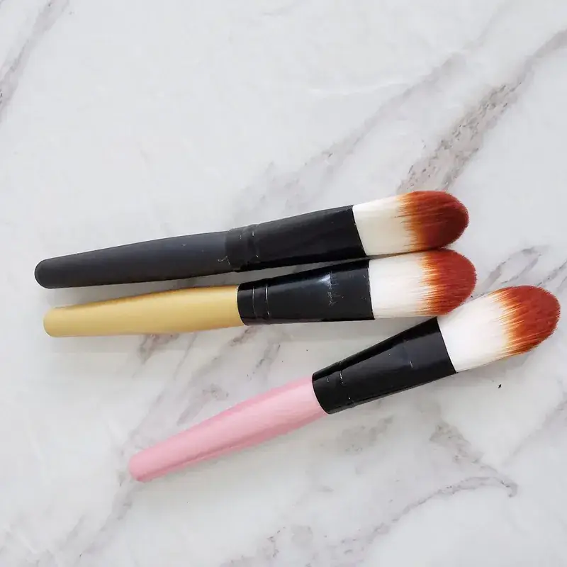 Makeup Brushes Set with Gold Pink Black Handles - Image 5