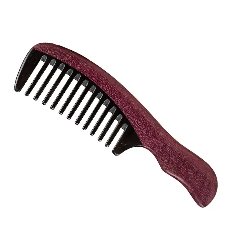 Rosewood Horn Hair Comb Large Double Curved Wholesale - Image 5