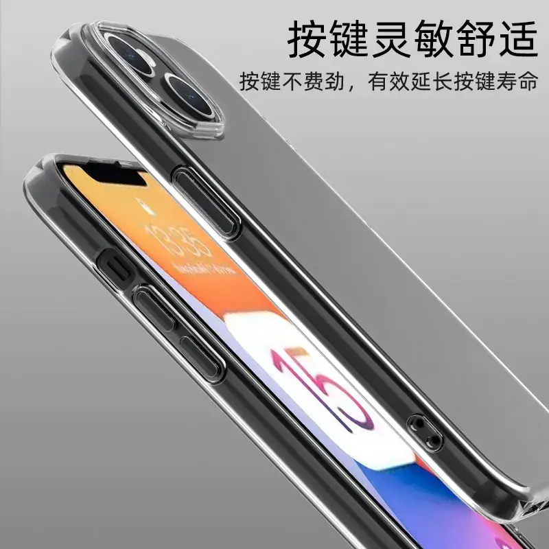 Transparent Tpu Phone Case 1.5mm Thickened
