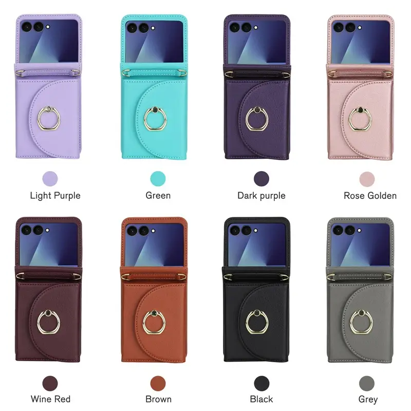 Samsung Z Flip 30% Off Stacked Crossbody Phone Case with Ring Key - Image 10