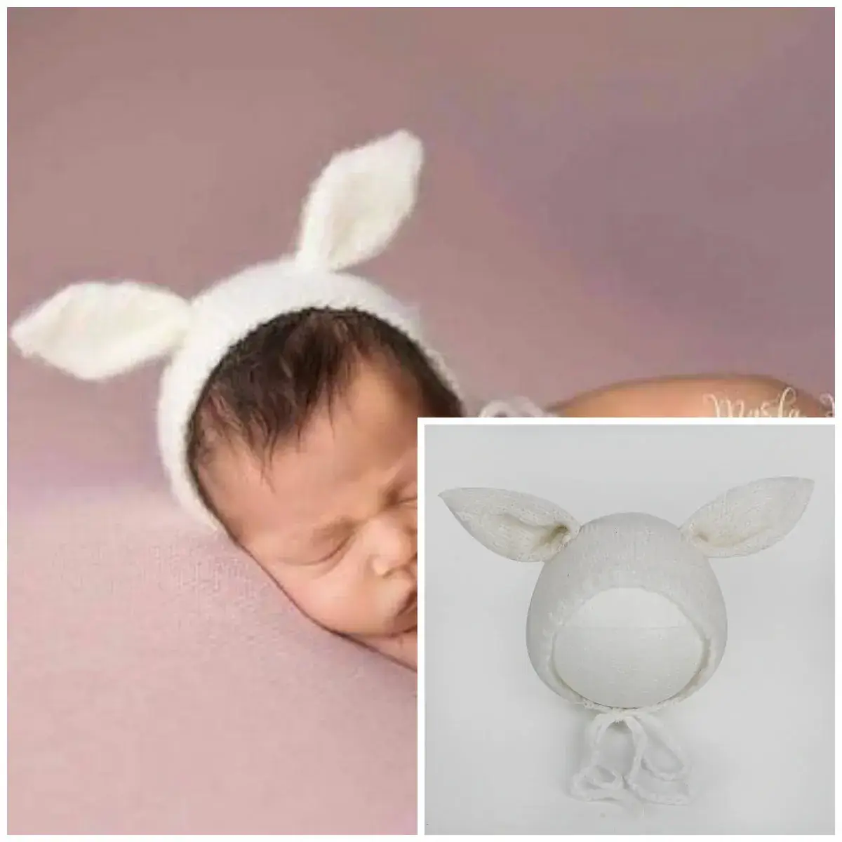 Newborn Photo Hat Mohair Cartoon Full Moon Hundred Days - Image 5