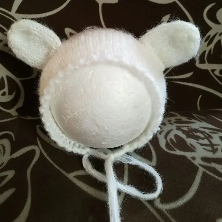 Newborn Photo Hat Mohair Cartoon Full Moon Hundred Days - Image 9