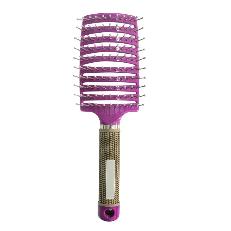 Purple Large Curved Hair Comb for Women