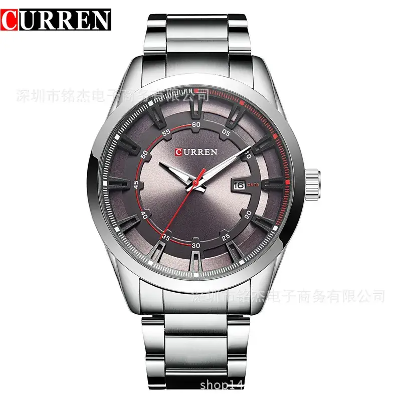Men's Steel Band Quartz Watch with Calendar & Waterproof - Image 3