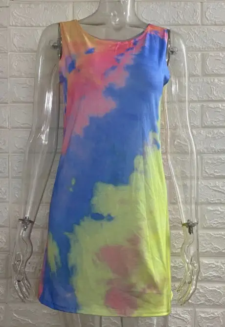 Sleeveless Tie-Dye Color Vest for Women - Image 5