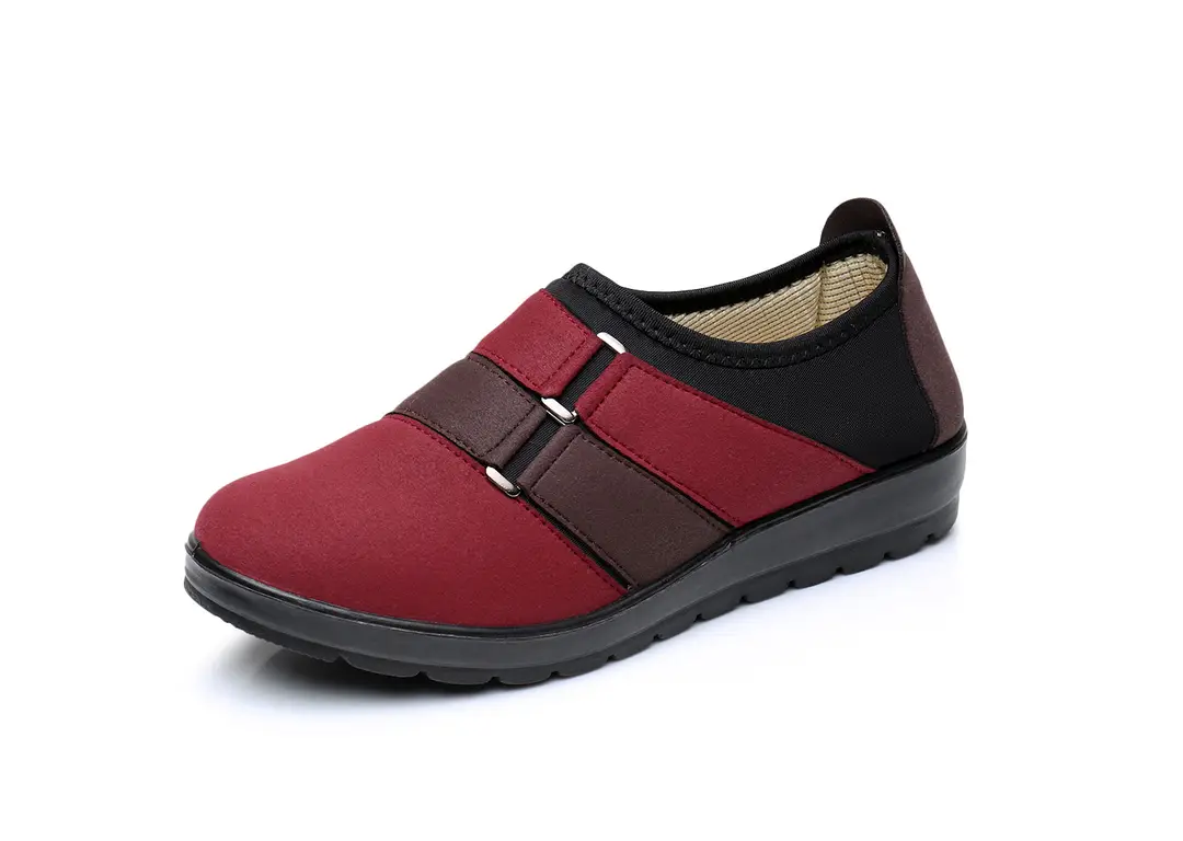 Old Beijing Cloth Shoes Women's Shoes Spring and Autumn Middle-aged Flat Single-layer Shoes Women's Soft Sole Non-slip Moms Casual Sneakers - Image 4