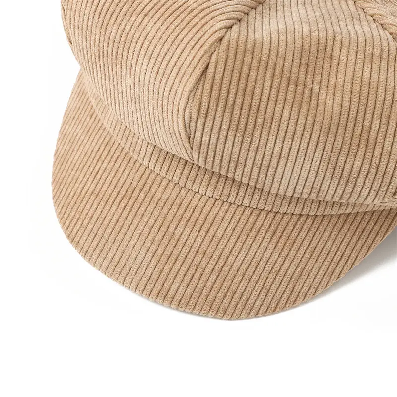Men's Maroon Corduroy Cap Academy Style — feature 22
