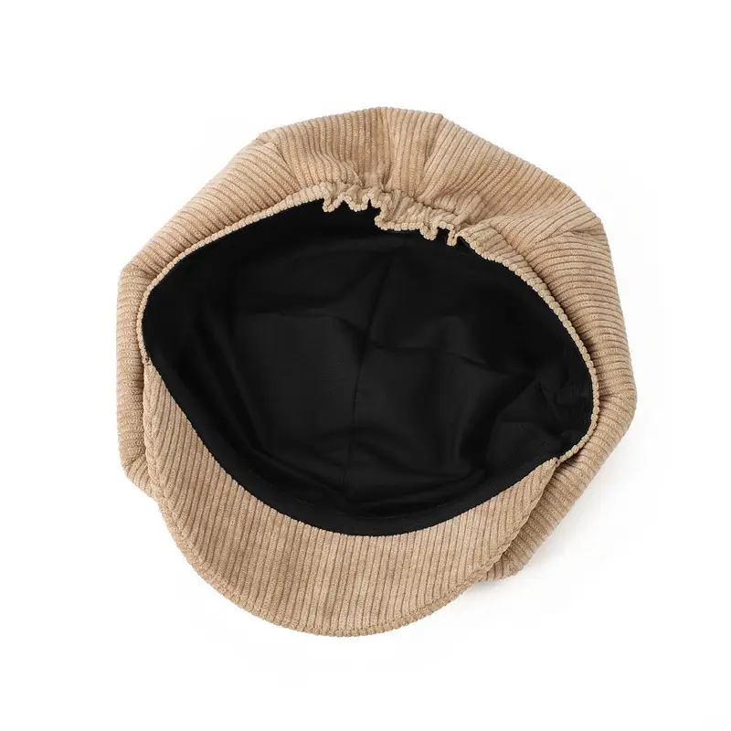 Men's Maroon Corduroy Cap Academy Style — feature 23