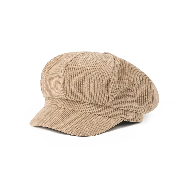 Men's Maroon Corduroy Cap Academy Style - Image 2