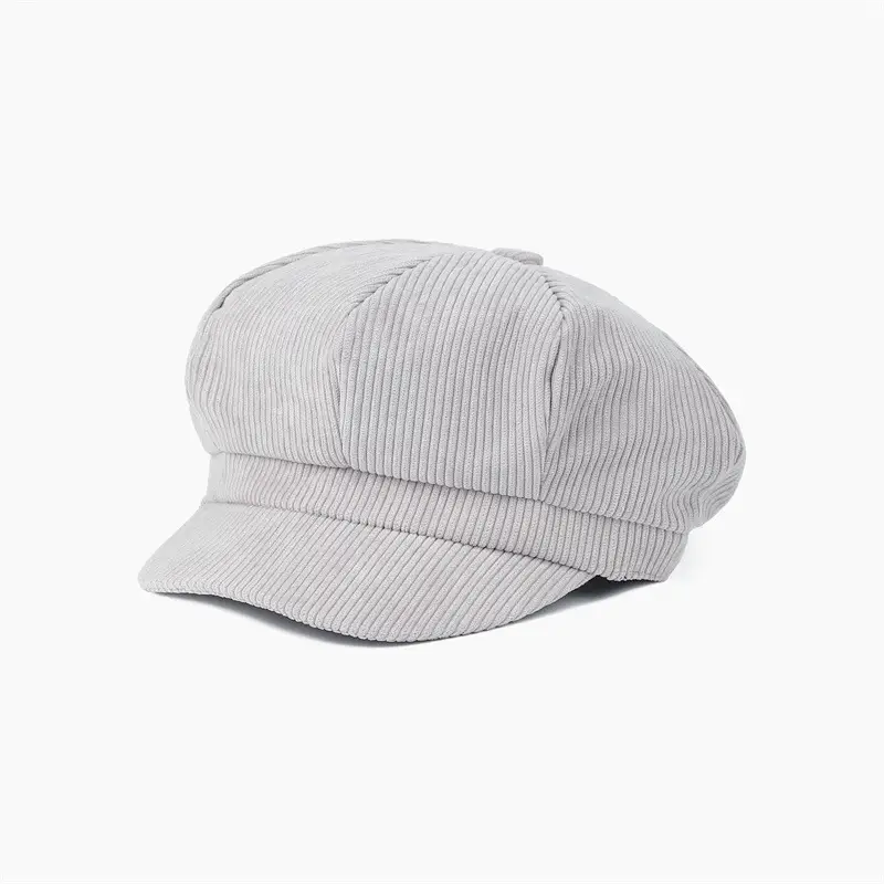 Men's Maroon Corduroy Cap Academy Style - Image 3