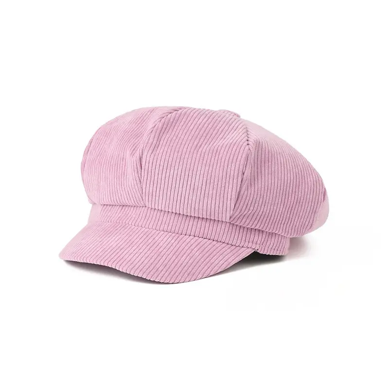 Men's Maroon Corduroy Cap Academy Style - Image 4
