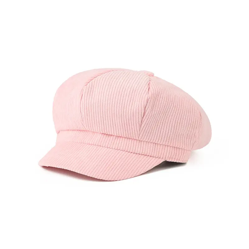 Men's Maroon Corduroy Cap Academy Style - Image 5