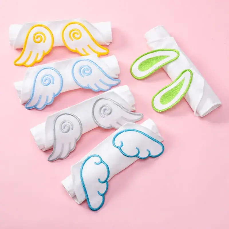 Baby Sweat Towel Angel Wings Embroidery 3-6Yr - Image 4