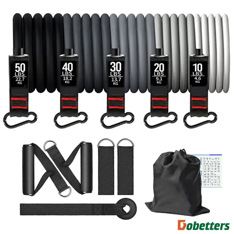 Muscle training belt 11 piece fitness puller pull rope pull rope kit puller kit wholesale