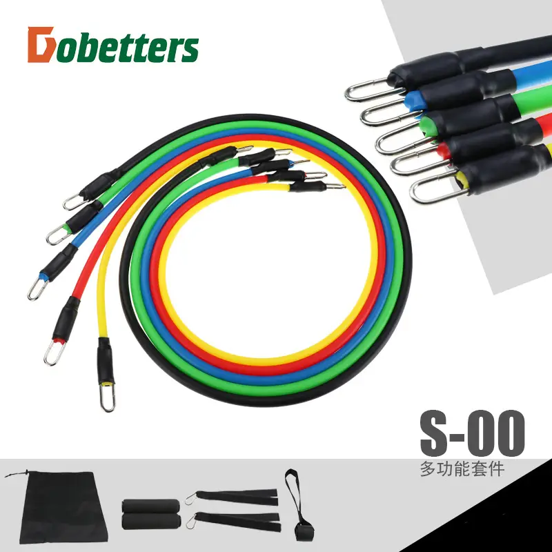 Muscle training belt 11 piece fitness puller pull rope pull rope kit puller kit wholesale