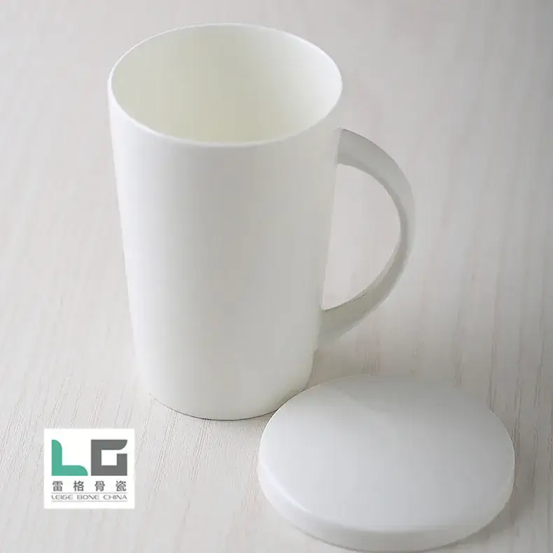 Large White Ceramic Cup with Handle for Gifting - Image 5