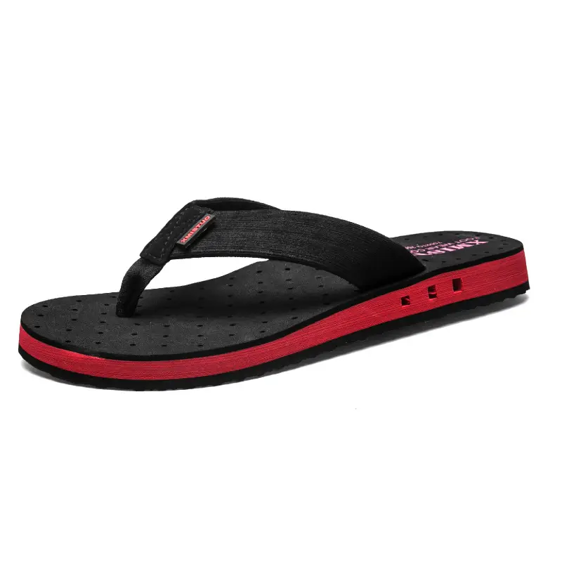Men Cross Border Flip Flops Red Sole Open Toe Summer