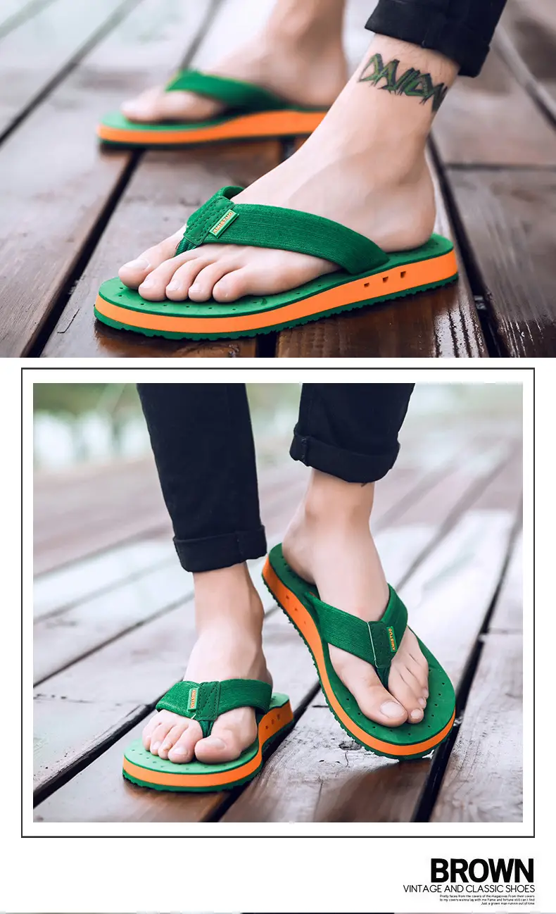 Men Cross Border Flip Flops Red Sole Open Toe Summer — feature 11