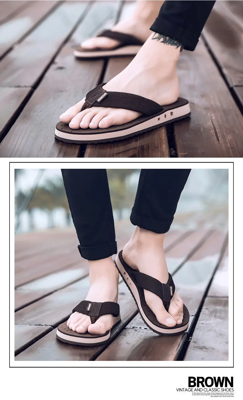 Men Cross Border Flip Flops Red Sole Open Toe Summer — feature 18