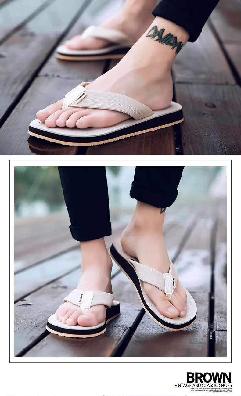 Men Cross Border Flip Flops Red Sole Open Toe Summer — feature 21