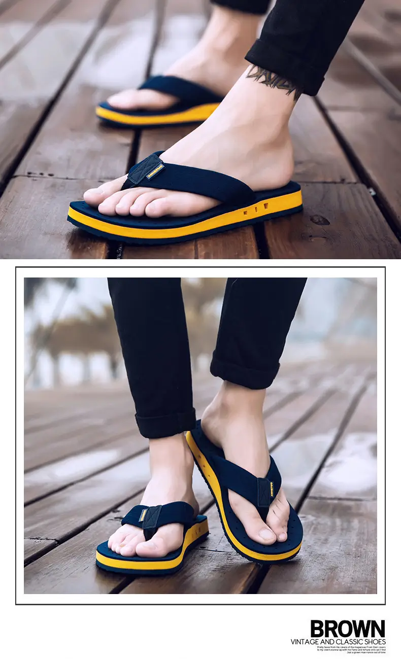 Men Cross Border Flip Flops Red Sole Open Toe Summer — feature 24