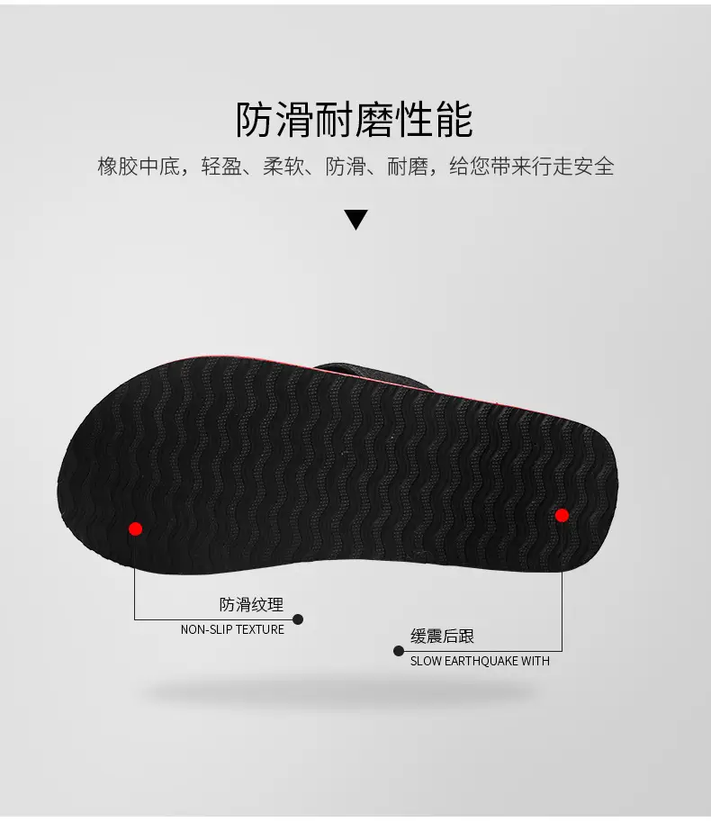 Men Cross Border Flip Flops Red Sole Open Toe Summer — feature 5